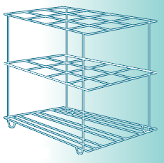 Portoir pour tube en fil inox